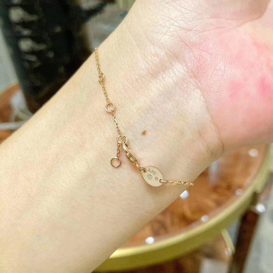 [Everoly JW]JEUX DE BRACELET MOP PINK GOLD DIAMONDS