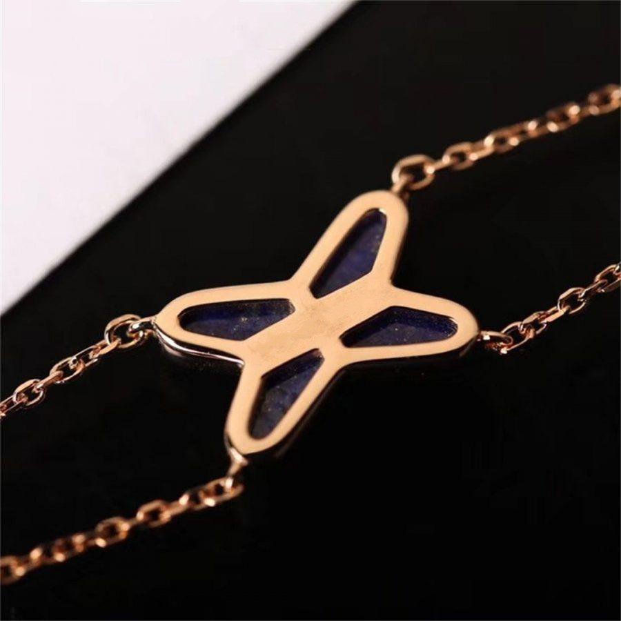 [Everoly JW]JEUX BRACELET BLUE AGATE PINK GOLD 1 DIAMOND