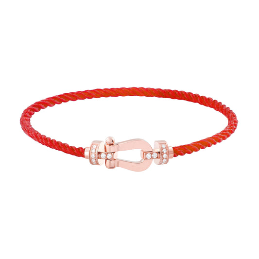 [Everoly JW]FORCE 10 HALF DIAMOND PINK GOLD RED CORDERI LARGE AND MEDIUM MODEL