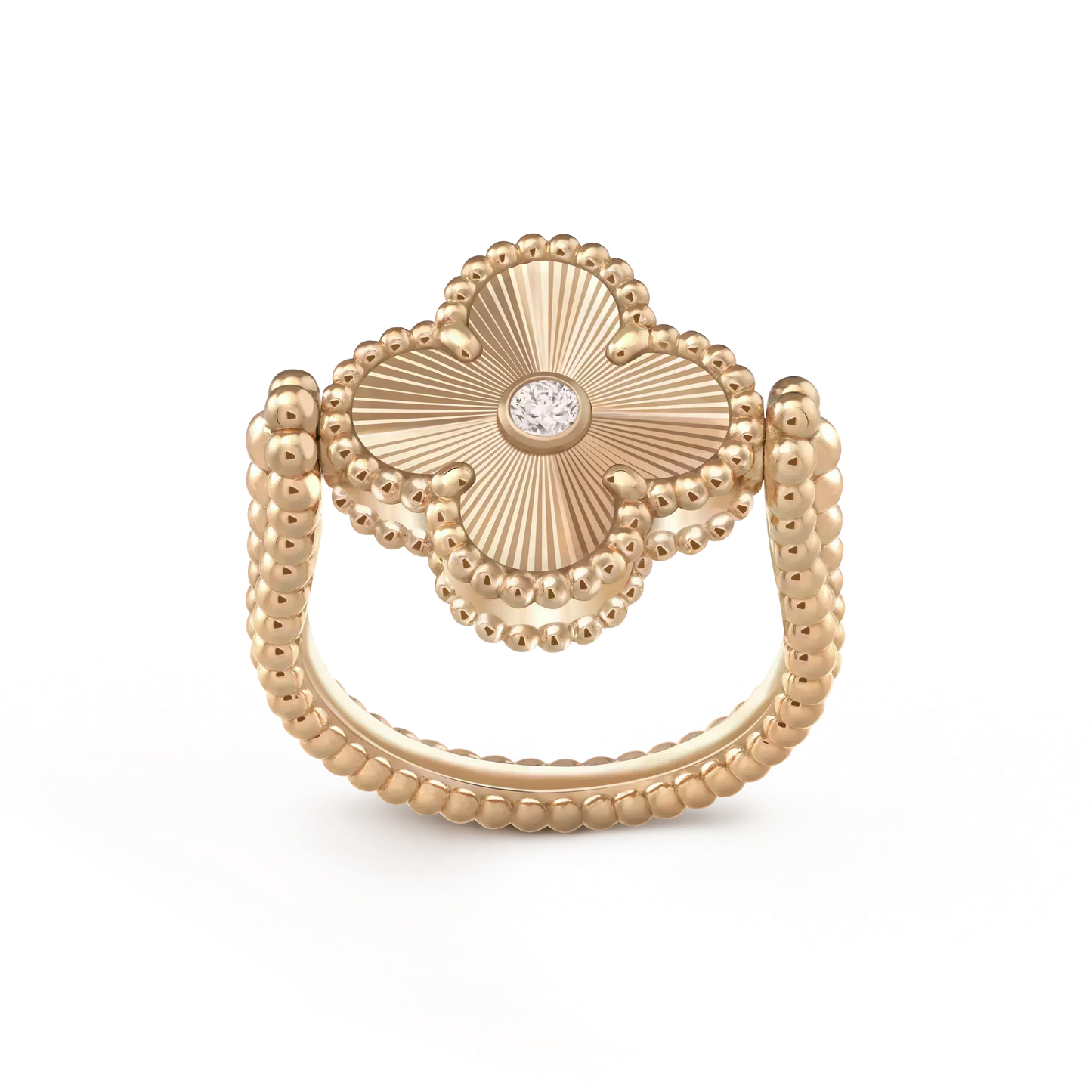 [Everoly JW]CLOVER RIVERSIBLE ROSE GOLD RING