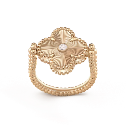 [Everoly JW]CLOVER RIVERSIBLE ROSE GOLD RING