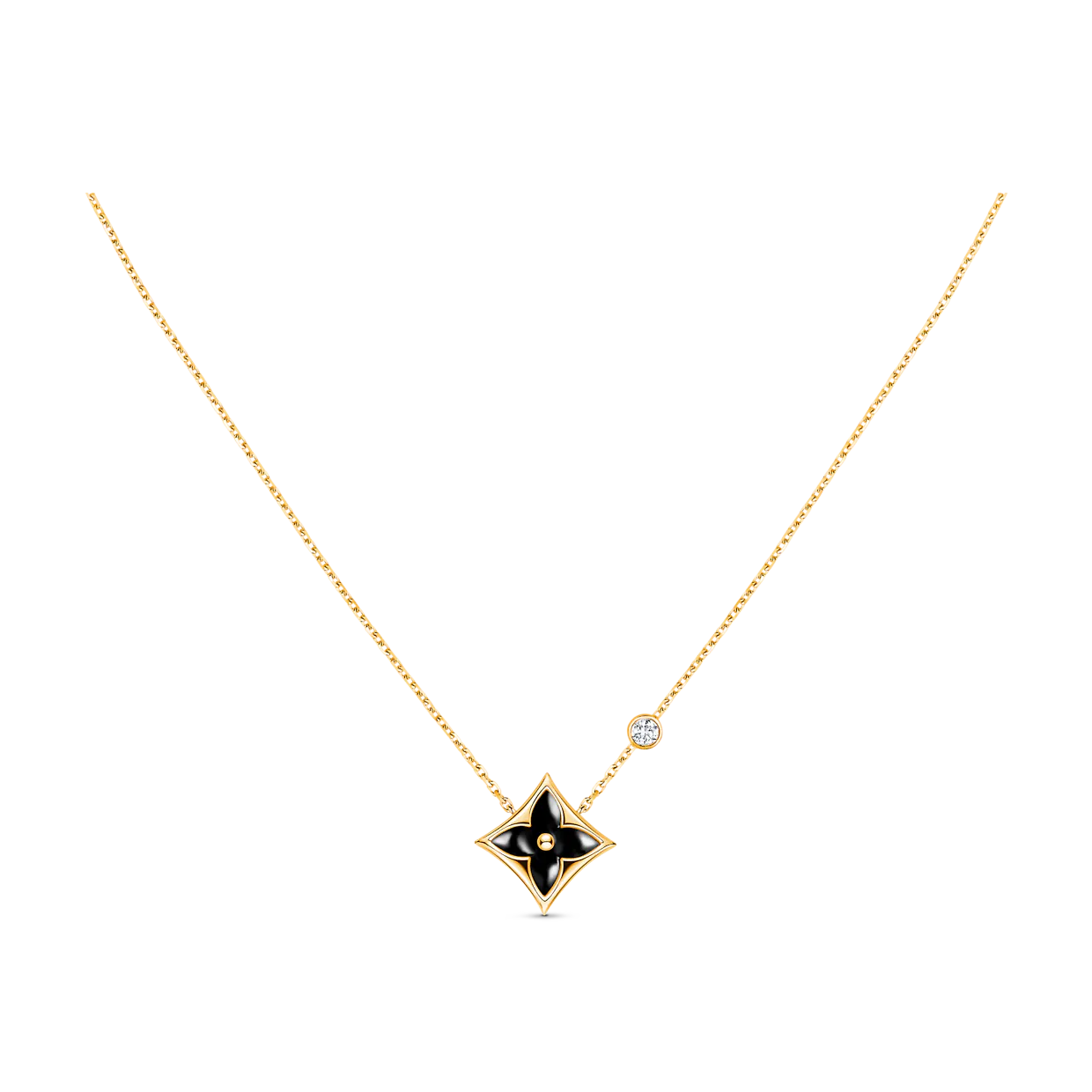 [Everoly JW]STAR BLACK MOP NECKLACE