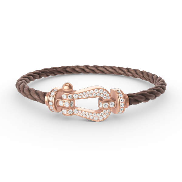 [Everoly JW]FORCE LARGE HORSESHOE FULL DIAMOND BRACELET ROSE GOLD