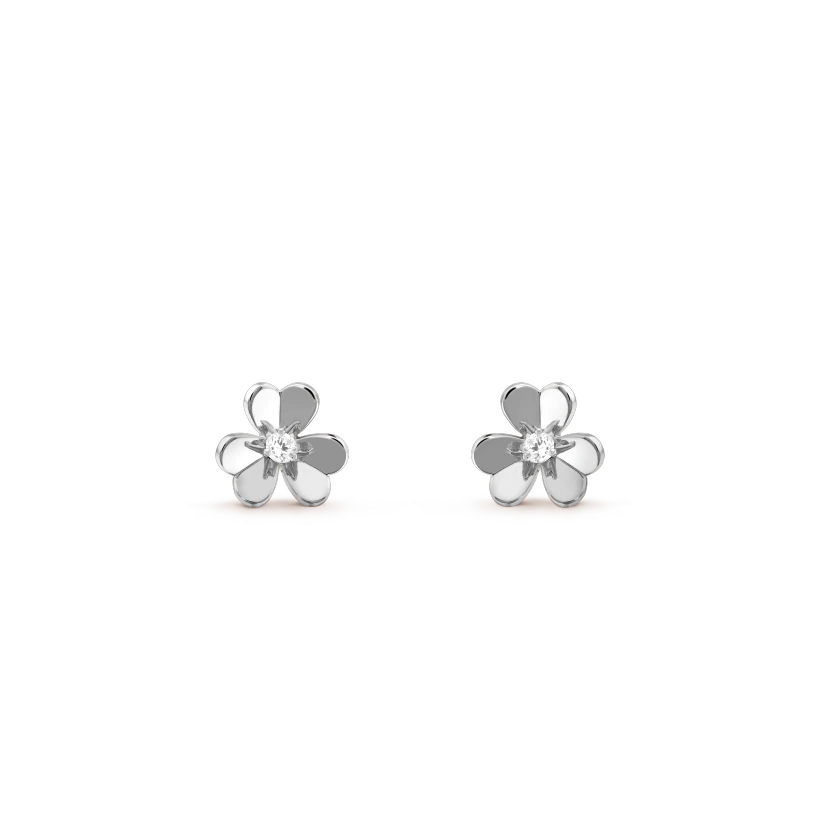 [Everoly JW]FRIVOLE MINI SILVER FLOWER EARRINGS