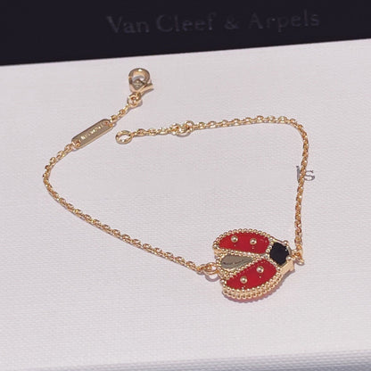 [Everoly JW]LUCKY SPRING 1 MOTIF PINK GOLD BRACELET