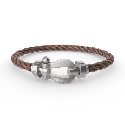 [Everoly JW]FORCE LARGE HORSESHOE NO DIAMOND BRACELET SILVER