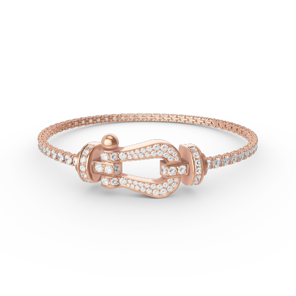 [Everoly JW]FORCE  LARGE HORSESHOE FULL DIAMOND TENNIS BRACELET